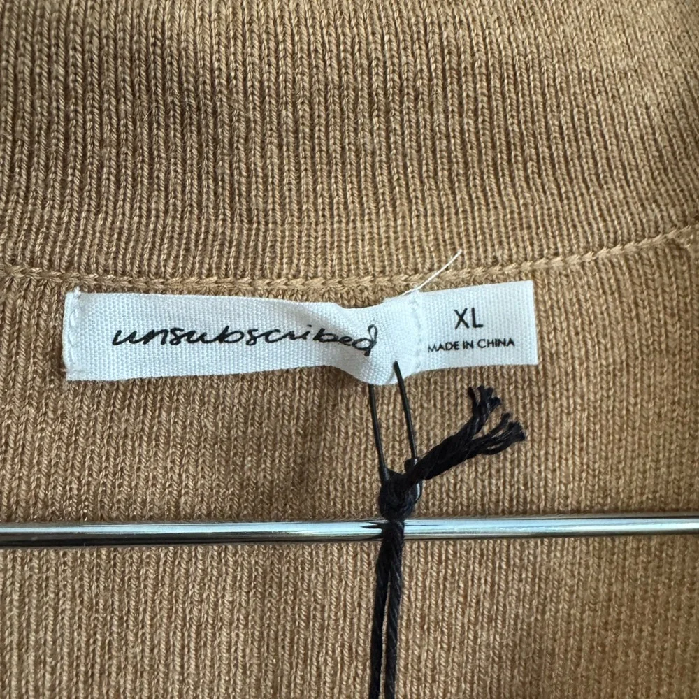 Unsubscribed Tan Sweater Dress XL $248 retail - Picture 2 of 4